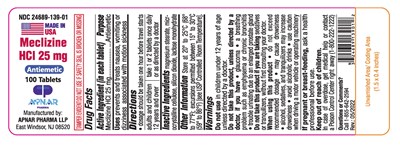 Meclizine HCl 25 mg _label-100s (Meclizine HCl 25 mg  Label 100s)